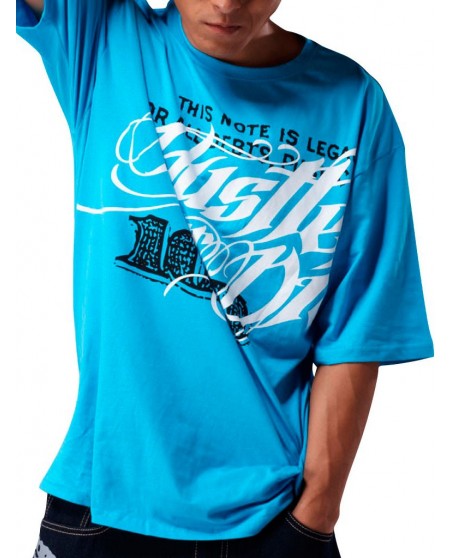 Hustle Or Die Sininen T-Paita