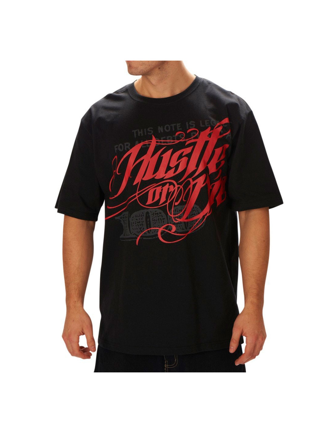 Hustle Or Die Black T-shirt - RWT-212A