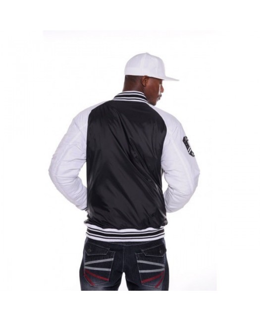 Raw Blue Ragglin Varsity Jacket Nylon...